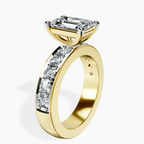 18kt Yellow Gold Alfreda Half Eternity Lab Diamond Ring standing product image one