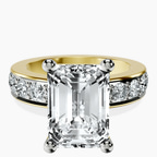 18kt Yellow Gold Alfreda Half Eternity Lab Diamond Ring front image