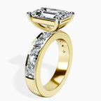 18kt Yellow Gold Alfreda Half Eternity Lab Diamond Ring standing product image one