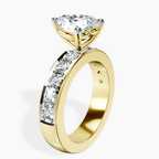 18kt Yellow Gold Alfreda Half Eternity Lab Diamond Ring standing product image one
