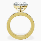14kt Yellow Gold Alfreda Half Eternity Lab Diamond Ring side right image one