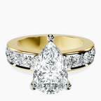18kt Yellow Gold Alfreda Half Eternity Lab Diamond Ring front image