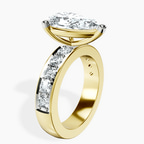 18kt Yellow Gold Alfreda Half Eternity Lab Diamond Ring standing product image one
