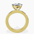 18kt Yellow Gold Alfreda Half Eternity Lab Diamond Ring side right image one