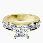 18kt Yellow Gold Alfreda Half Eternity Lab Diamond Ring front image