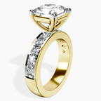 14kt Yellow Gold Alfreda Half Eternity Lab Diamond Ring standing product image one