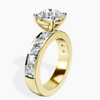 2.82 ct. round Alfreda Half Eternity Ring in 10kt yellow gold standing product image one