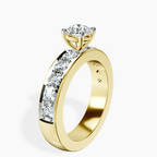 18kt Yellow Gold Alfreda Half Eternity Lab Diamond Ring standing product image one