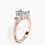 2.93 ct. emerald Winnie Harlow Engagement Ring in 14kt rose gold standing product image one