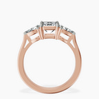 2.93 ct. emerald Winnie Harlow Engagement Ring in 14kt rose gold side right image one
