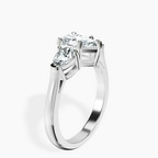 2.81 ct. pear Della Side Pear Ring in platinum standing product image one