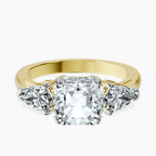 14kt Yellow Gold Winnie Harlow Three stone Side Pear Lab Diamond Ring front image