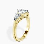 2.23 ct. heart Della Side Pear Ring in 10kt yellow gold standing product image one