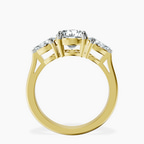 18kt Yellow Gold Della Three stone Side Pear Lab Diamond Ring side right image one