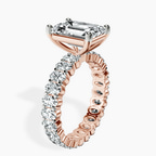 10kt Rose Gold Celeste Side Oval Lab Diamond Eternity Ring standing product image one