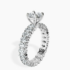 Platinum Celeste Side Oval Lab Diamond Eternity Ring standing product image one