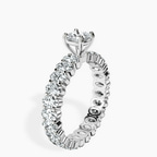 Platinum Celeste Side Oval Lab Diamond Eternity Ring standing product image one
