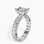 Platinum Celeste Side Oval Lab Diamond Eternity Ring standing product image one