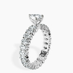 Platinum Celeste Side Oval Lab Diamond Eternity Ring standing product image one
