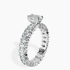 Platinum Celeste Side Oval Lab Diamond Eternity Ring standing product image one
