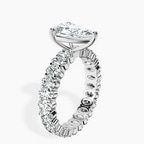 Platinum Celeste Side Oval Lab Diamond Eternity Ring standing product image one