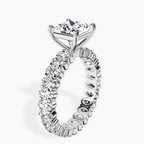 Platinum Celeste Side Oval Lab Diamond Eternity Ring standing product image one