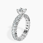Platinum Celeste Side Oval Lab Diamond Eternity Ring standing product image one