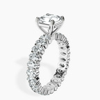 Platinum Celeste Side Oval Lab Diamond Eternity Ring standing product image one