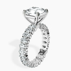 Platinum Celeste Side Oval Lab Diamond Eternity Ring standing product image one