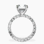 Platinum Celeste Side Oval Lab Diamond Eternity Ring side right image one