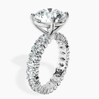 Platinum Celeste Side Oval Lab Diamond Eternity Ring standing product image one