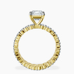18ct Yellow Gold Celeste Side Oval Lab Diamond Eternity Ring side right image one