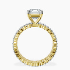 10kt Yellow Gold Celeste Side Oval Lab Diamond Eternity Ring side right image one