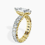 18ct Yellow Gold Celeste Side Oval Lab Diamond Eternity Ring standing product image one