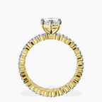 18ct Yellow Gold Celeste Side Oval Lab Diamond Eternity Ring side right image one