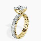 14ct Yellow Gold Celeste Side Oval Lab Diamond Eternity Ring standing product image one