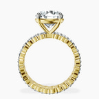 14kt Yellow Gold Celeste Side Oval Lab Diamond Eternity Ring side right image one