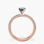 18kt Rose Gold Sara Tapered Eternity Lab Diamond Ring side right image one