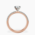 18kt Rose Gold Sara Tapered Eternity Lab Diamond Ring side right image one