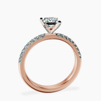 18kt Rose Gold Sara Tapered Eternity Lab Diamond Ring side right image one