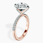 14kt Rose Gold Sara Tapered Eternity Lab Diamond Ring standing product image one