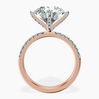 14kt Rose Gold Sara Tapered Eternity Lab Diamond Ring side right image one