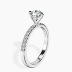Platinum Sara Tapered Eternity Lab Diamond Ring standing product image one