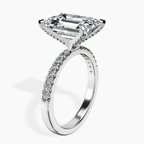Platinum Sara Tapered Eternity Lab Diamond Ring standing product image one