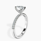 Platinum Sara Tapered Eternity Lab Diamond Ring standing product image one