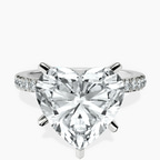Platinum Sara Tapered Eternity Lab Diamond Ring front image