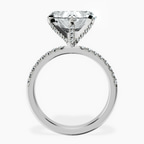 Platinum Sara Tapered Eternity Lab Diamond Ring side right image one