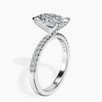 14kt White Gold Sara Tapered Eternity Lab Diamond Ring standing product image one