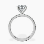 Platinum Sara Tapered Eternity Lab Diamond Ring side right image one