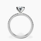 Platinum Sara Tapered Eternity Lab Diamond Ring side right image one